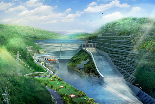 沙田镇老挝南塔河1号水电站项目